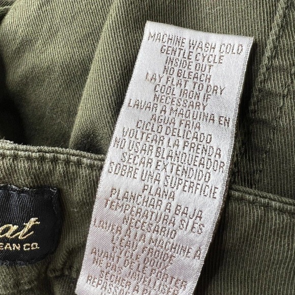 Vintage Baby Phat Y2K Bratz Olive Army Green Low Rise Cargo Ankle Zip Pants Sz 7 - Picture 11 of 12